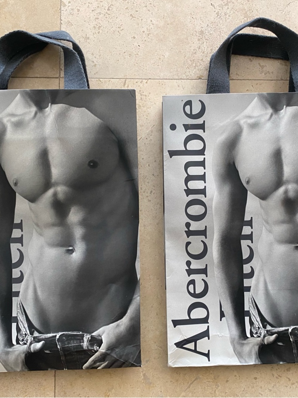 Vintage Abercrombie and Fitch Shopping Bags